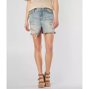 FREE PEOPLE Relaxed and Destroyed Denim Skirt (size 25)